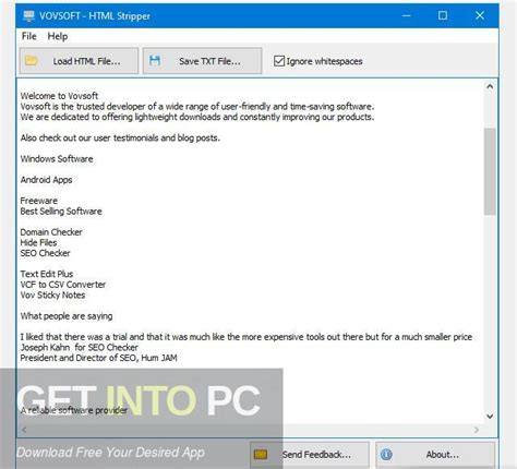 VovSoft HTML Stripper 2.3
